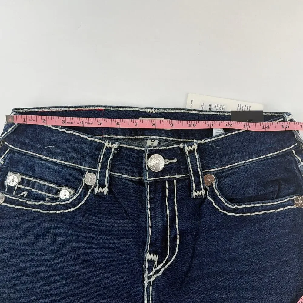 True Religion Men's Damon Dark Wash Rocco Super T NF 32 Slim Fit Jeans Size 30